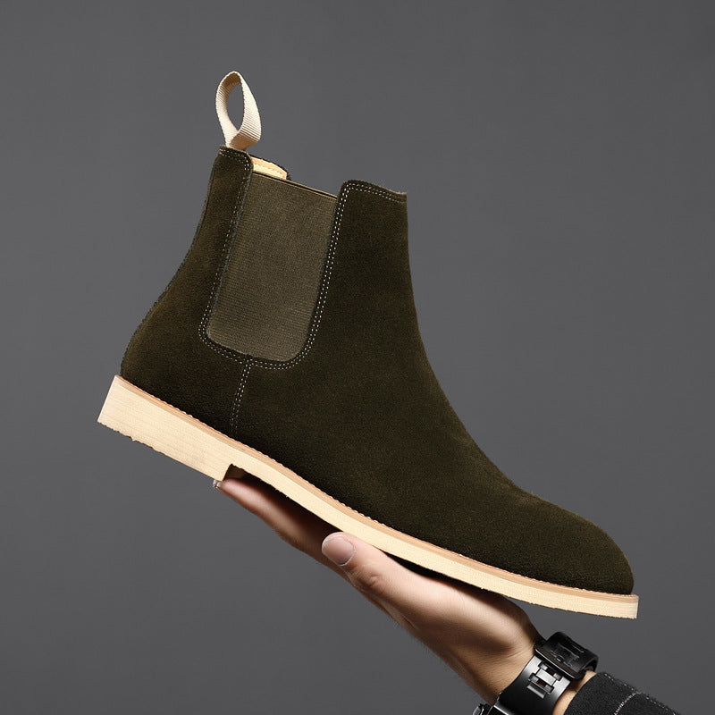 Genuine leather autumn and winter British Martin boots
