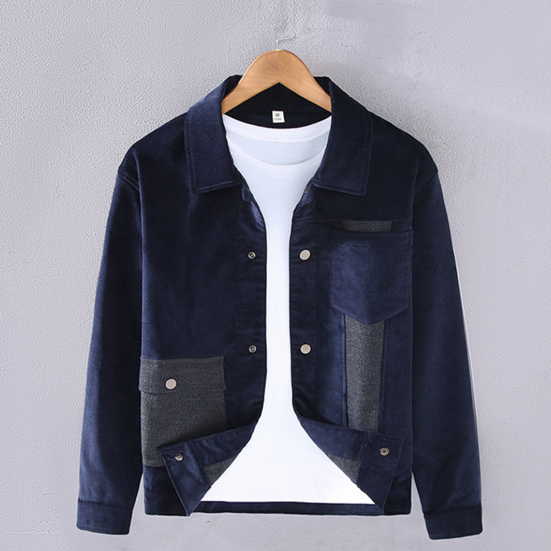 Casual Winter Jacket | Navy Blue