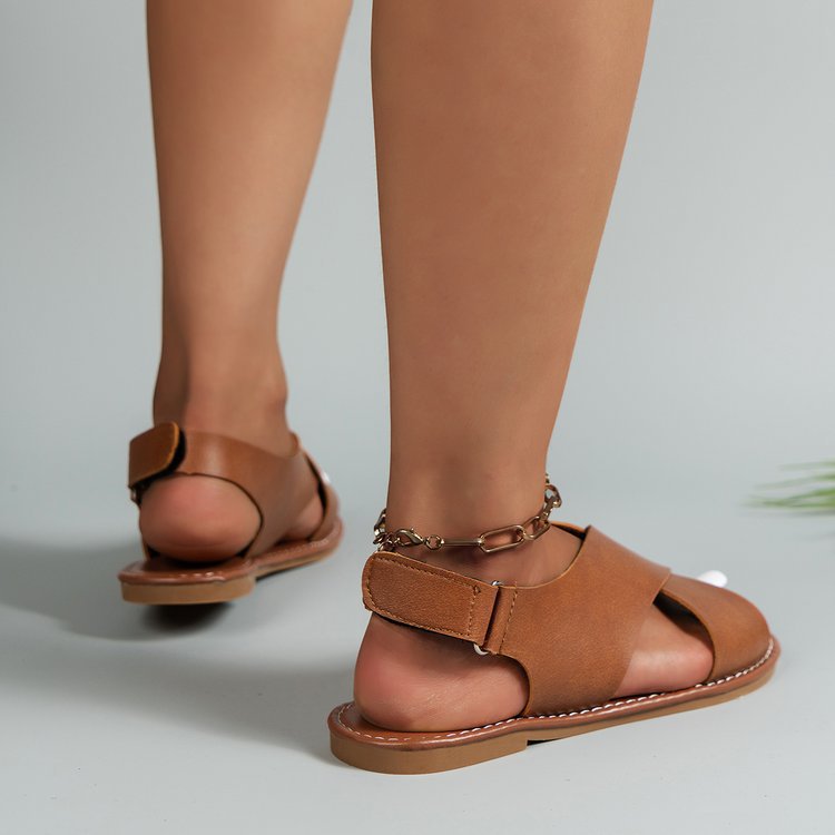 Wide Stripe Beach Sandals