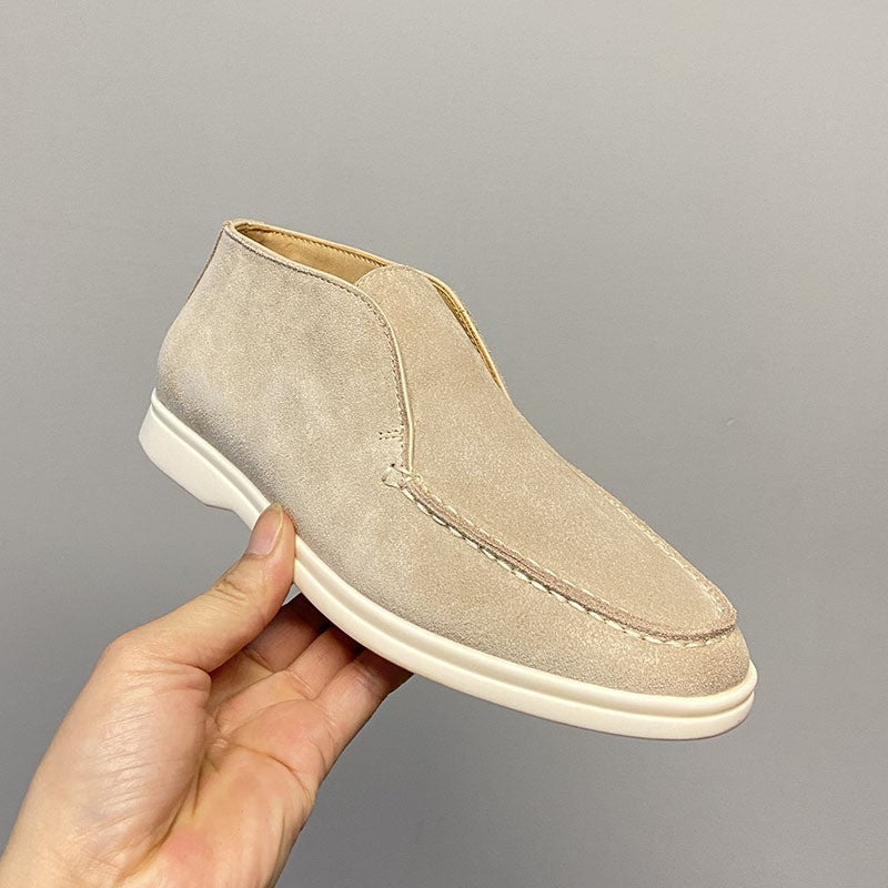 Luxury Suede High Top Loafers
