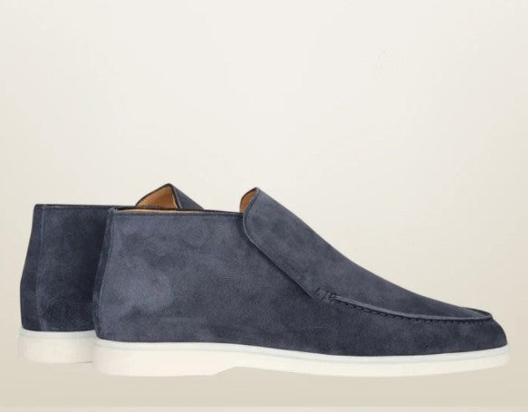 Luxury Suede High Top Loafers