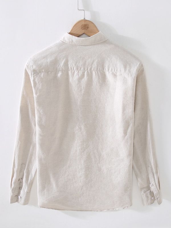 Men's Casual Linen Men's Wear Tops