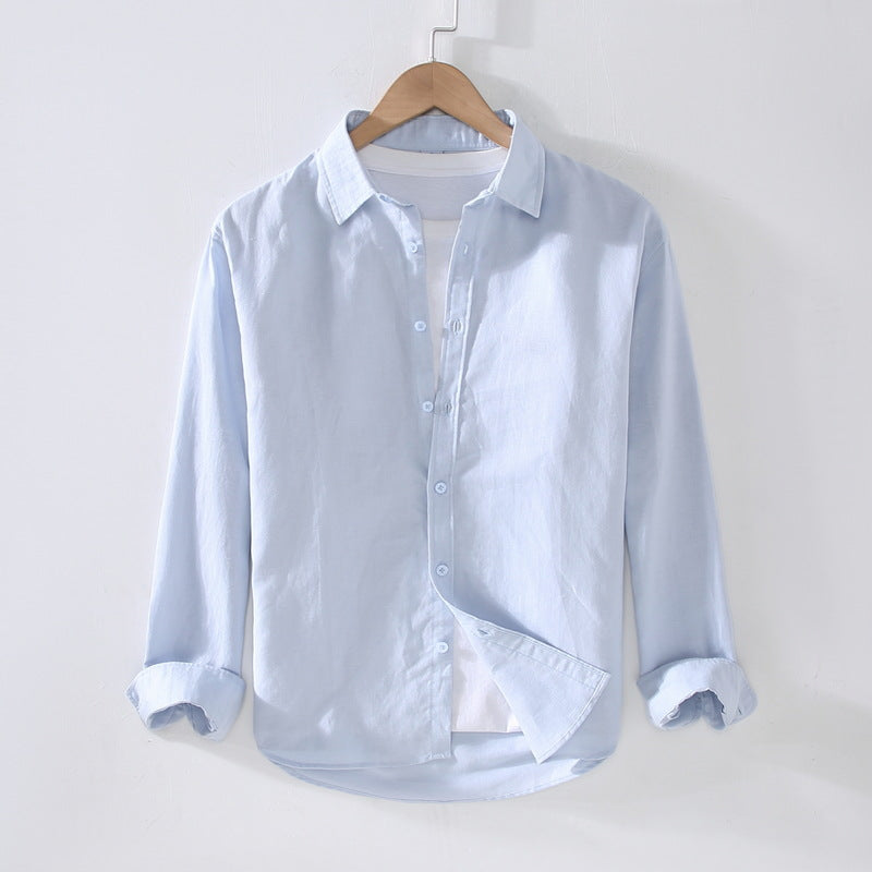 Cotton and Linen Shirt Men's
