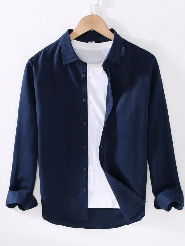 Men's Casual Linen Men's Wear Tops