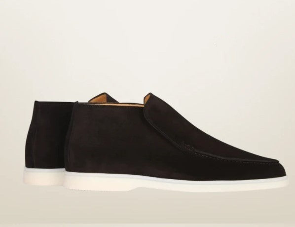 Luxury Suede High Top Loafers