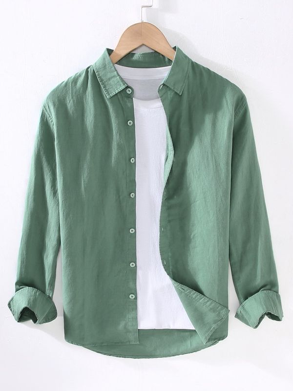 Men's Casual Linen Men's Wear Tops