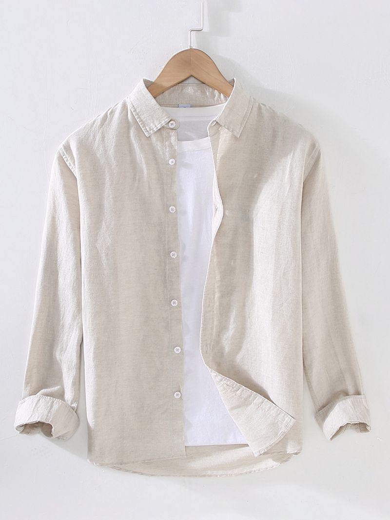 Men's Casual Linen Men's Wear Tops
