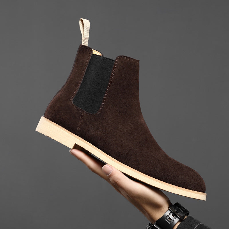 Genuine leather autumn and winter British Martin boots