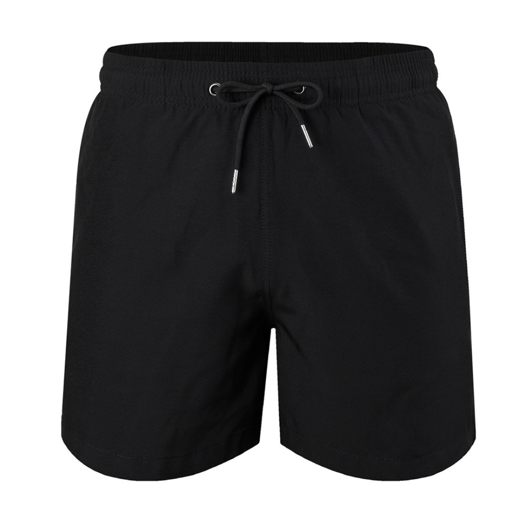 Double-Layered Swimming Trunks | Black