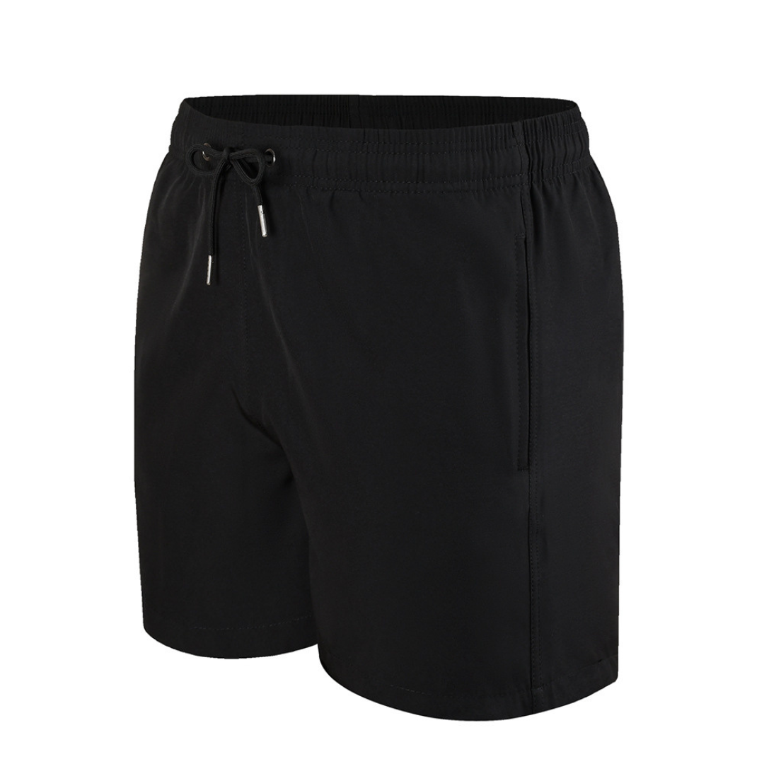 Double-Layered Swimming Trunks | Black