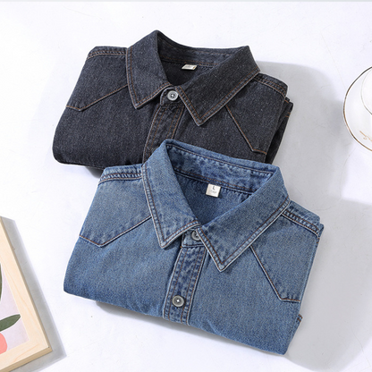 Light Denim Jacket | Black