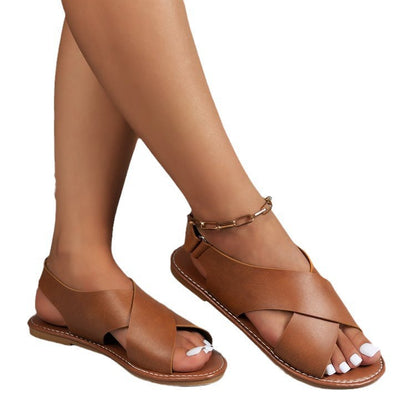 Wide Stripe Beach Sandals