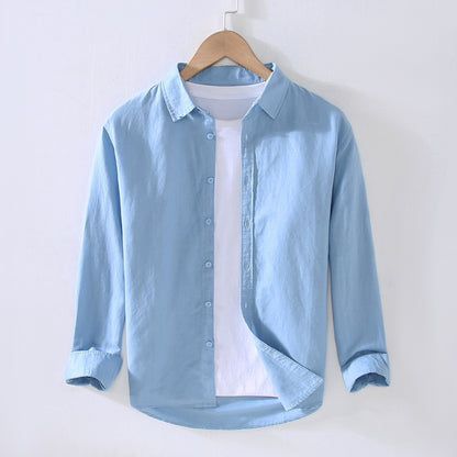 Cotton and Linen Shirt Men's