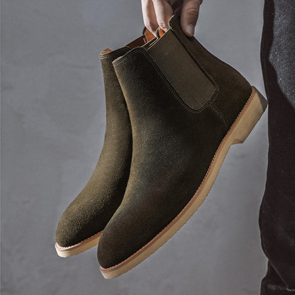 Genuine leather autumn and winter British Martin boots