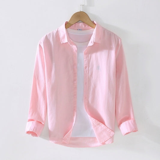 Men's Business Casual Linen Shirt