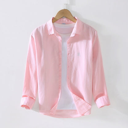 Cotton and Linen Shirt Men's