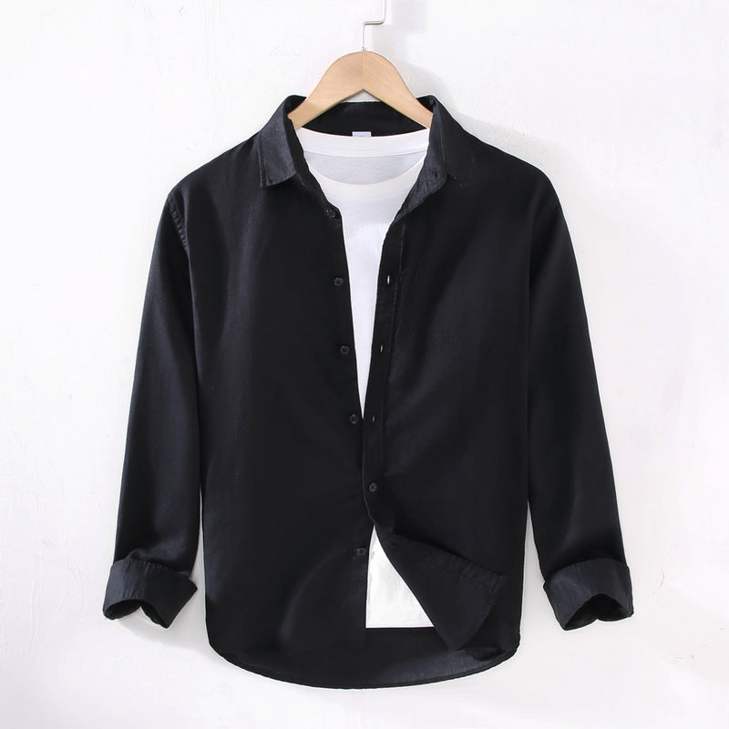 Cotton and Linen Shirt Men's
