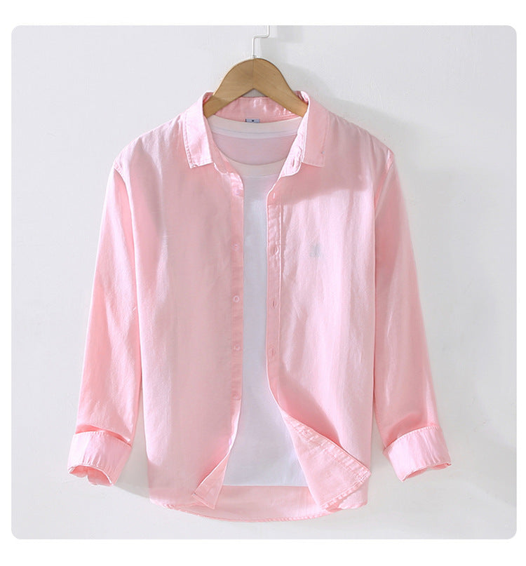 Men's Casual Linen Men's Wear Tops