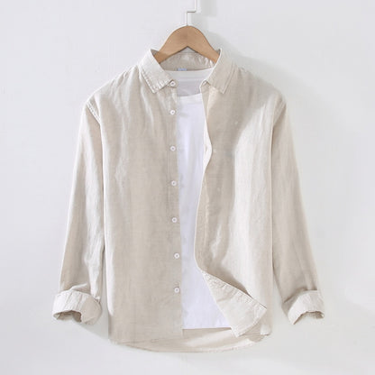 Cotton and Linen Shirt Men's