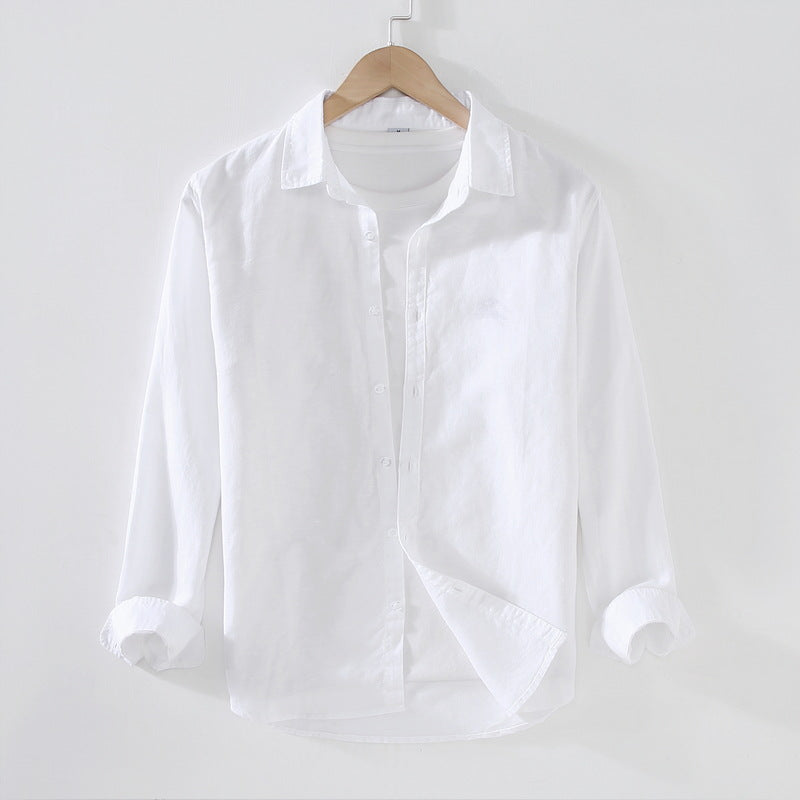 Cotton and Linen Shirt Men's