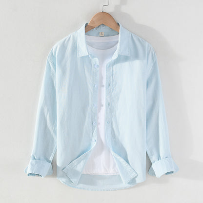 Cotton and Linen Shirt Men's